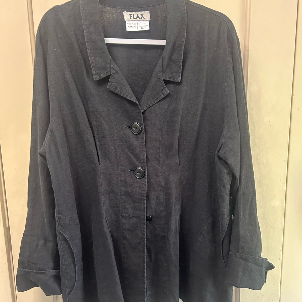 Flax linen jacket